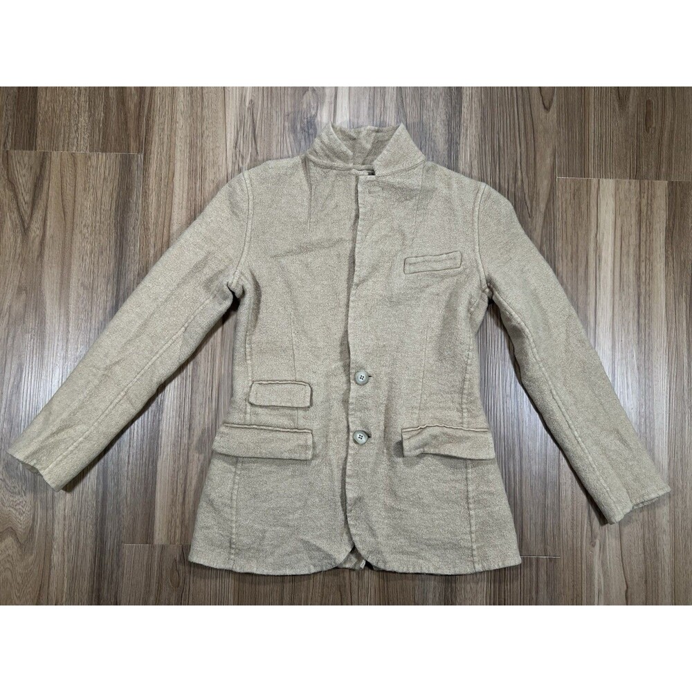 Polo Ralph Lauren Womens Camel Beige Blazer 41% Wool Size 0